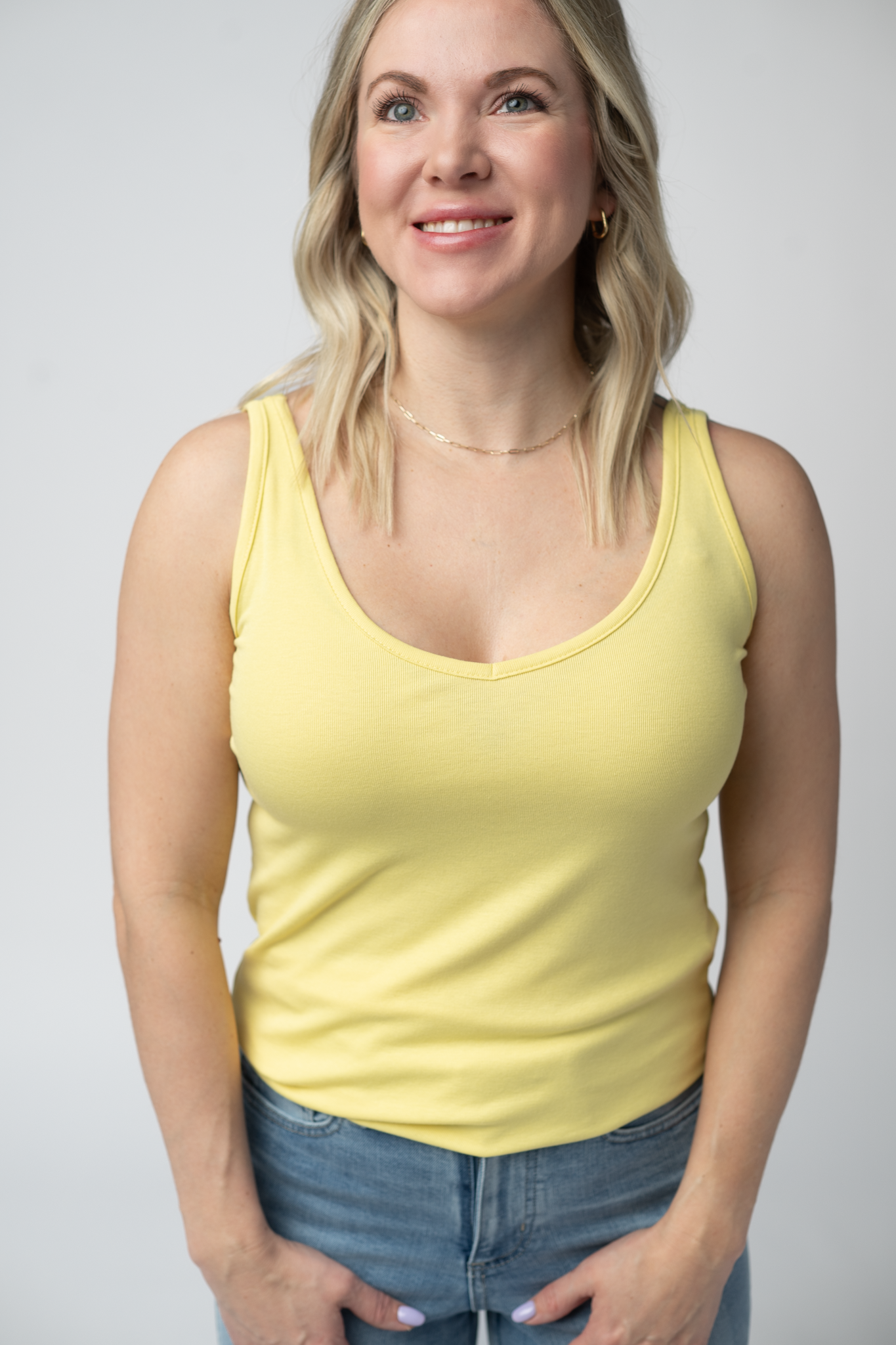 Michelle Mae Kennedy Tank - Lemon
