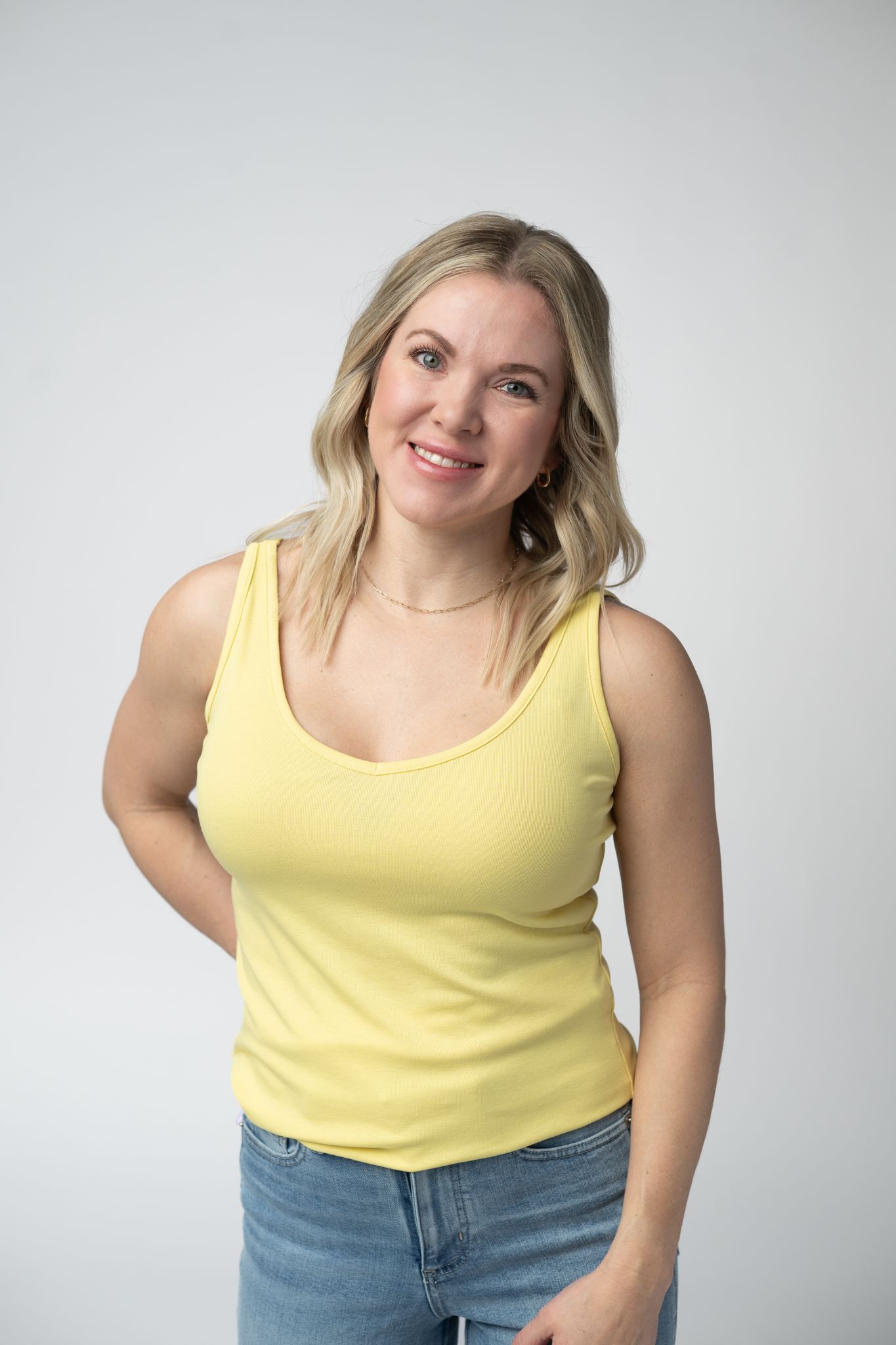 Michelle Mae Kennedy Tank - Lemon