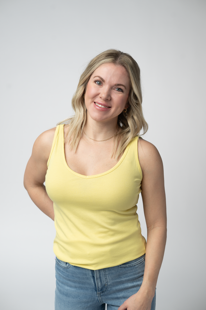 Michelle Mae Kennedy Tank - Lemon