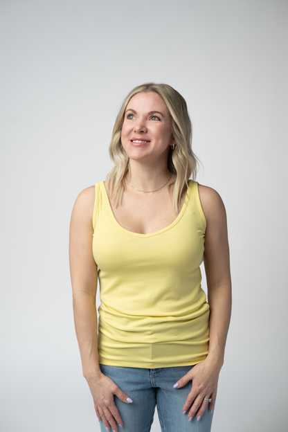 Michelle Mae Kennedy Tank - Lemon