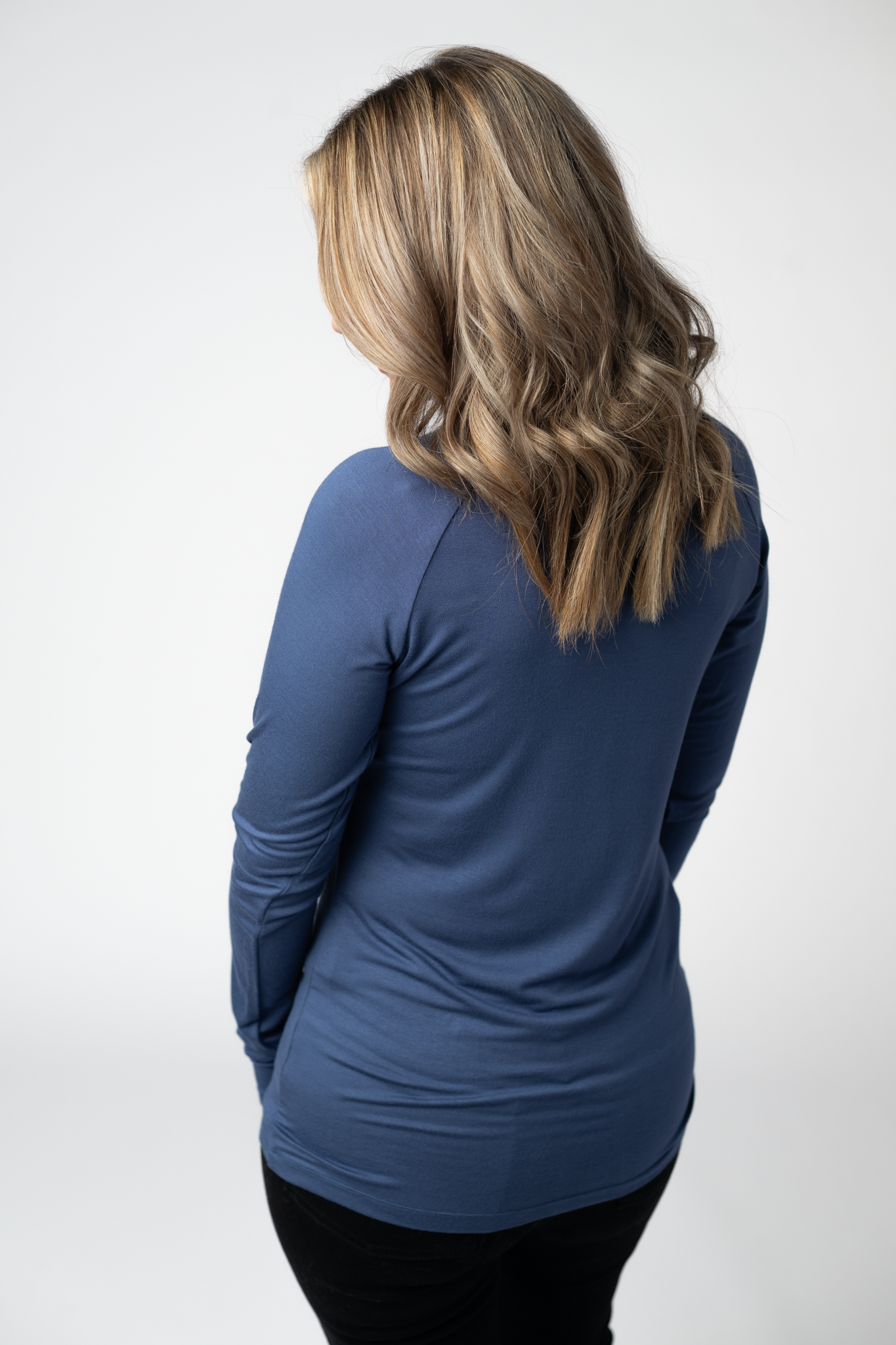 Michelle Mae Blair Long Sleeve Top - Blue