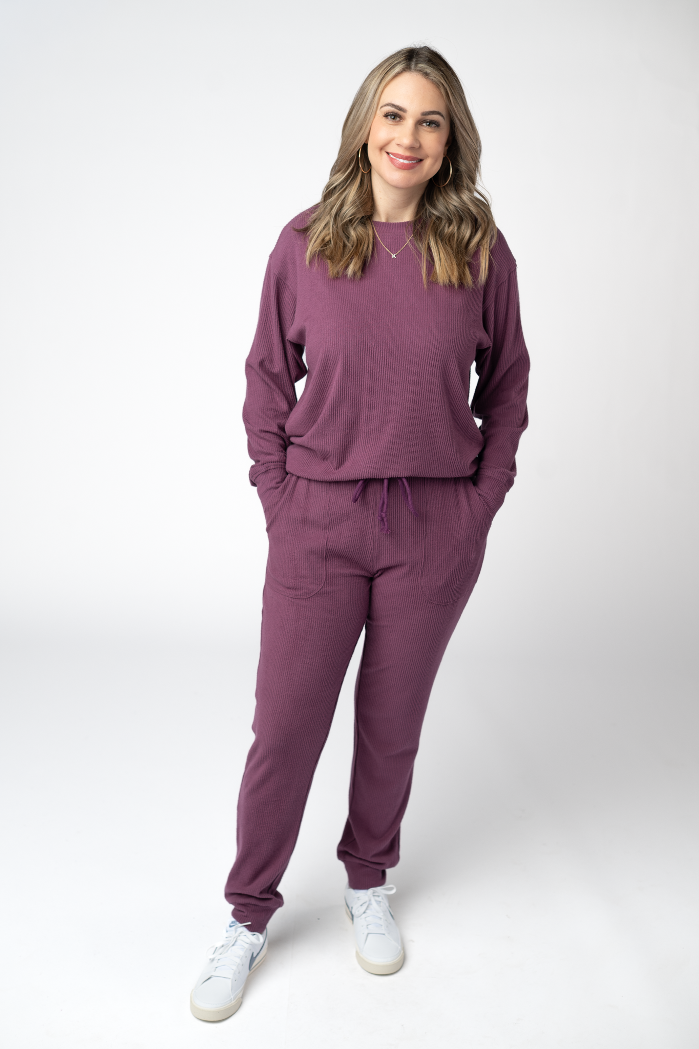 Michelle Mae Corrine Joggers - Plum