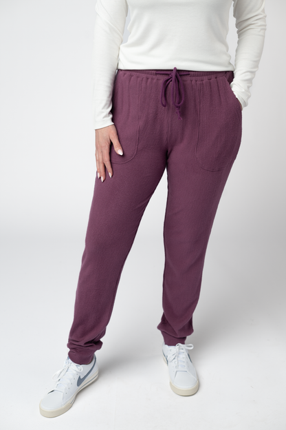 Michelle Mae Corrine Joggers - Plum