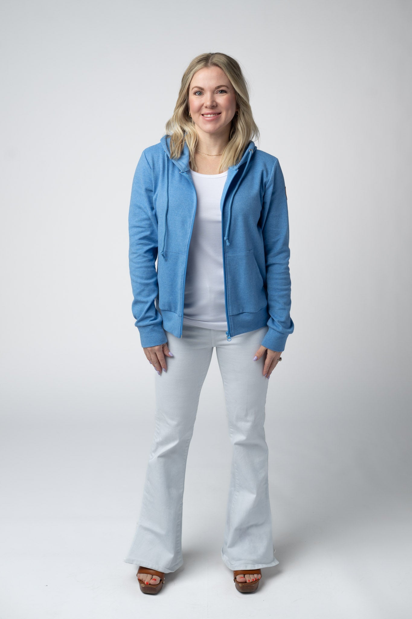 Michelle Mae Fullzip Hoodie - Blue
