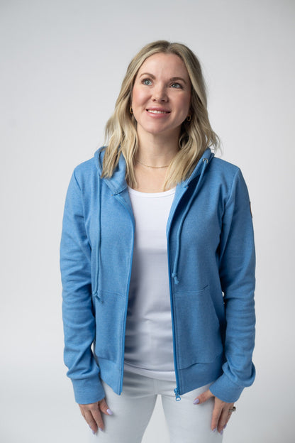 Michelle Mae Fullzip Hoodie - Blue
