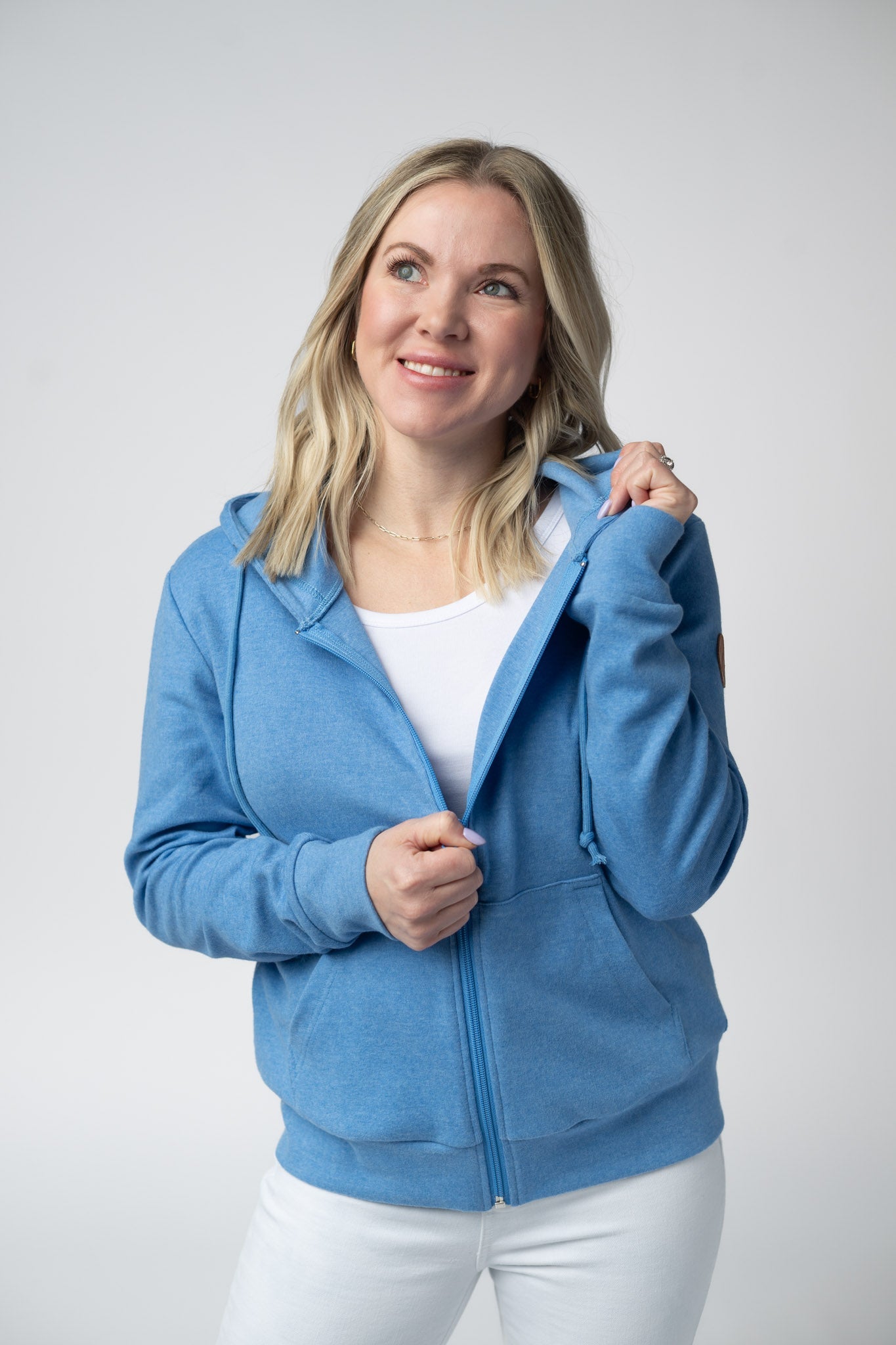 Michelle Mae Fullzip Hoodie - Blue