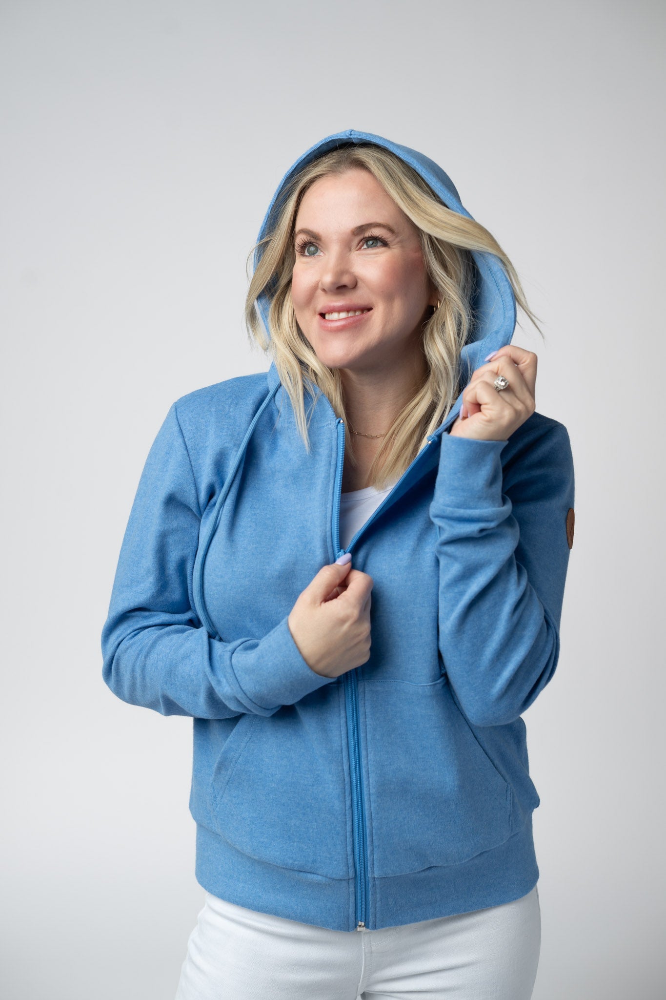 Michelle Mae Fullzip Hoodie - Blue