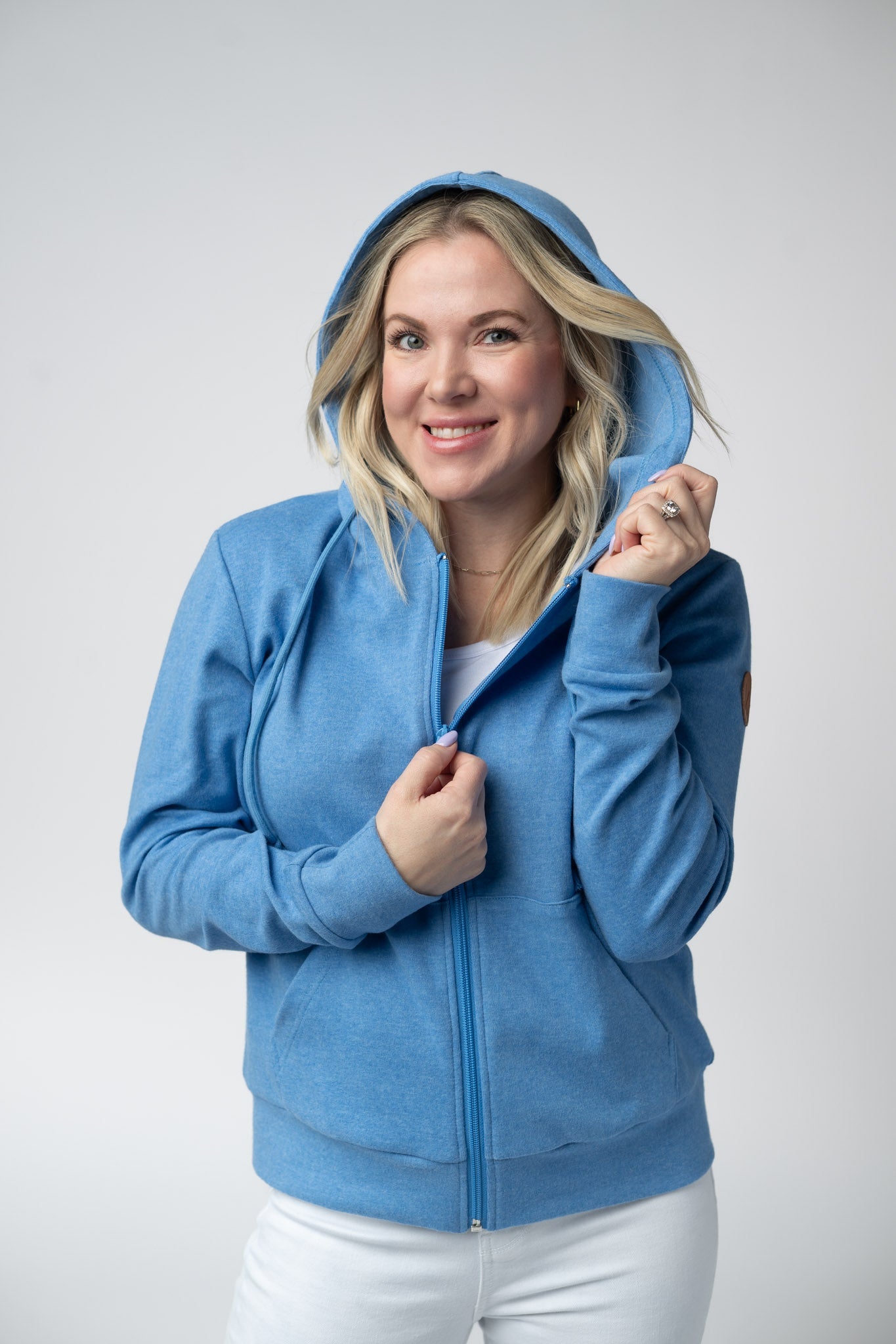 Michelle Mae Fullzip Hoodie - Blue