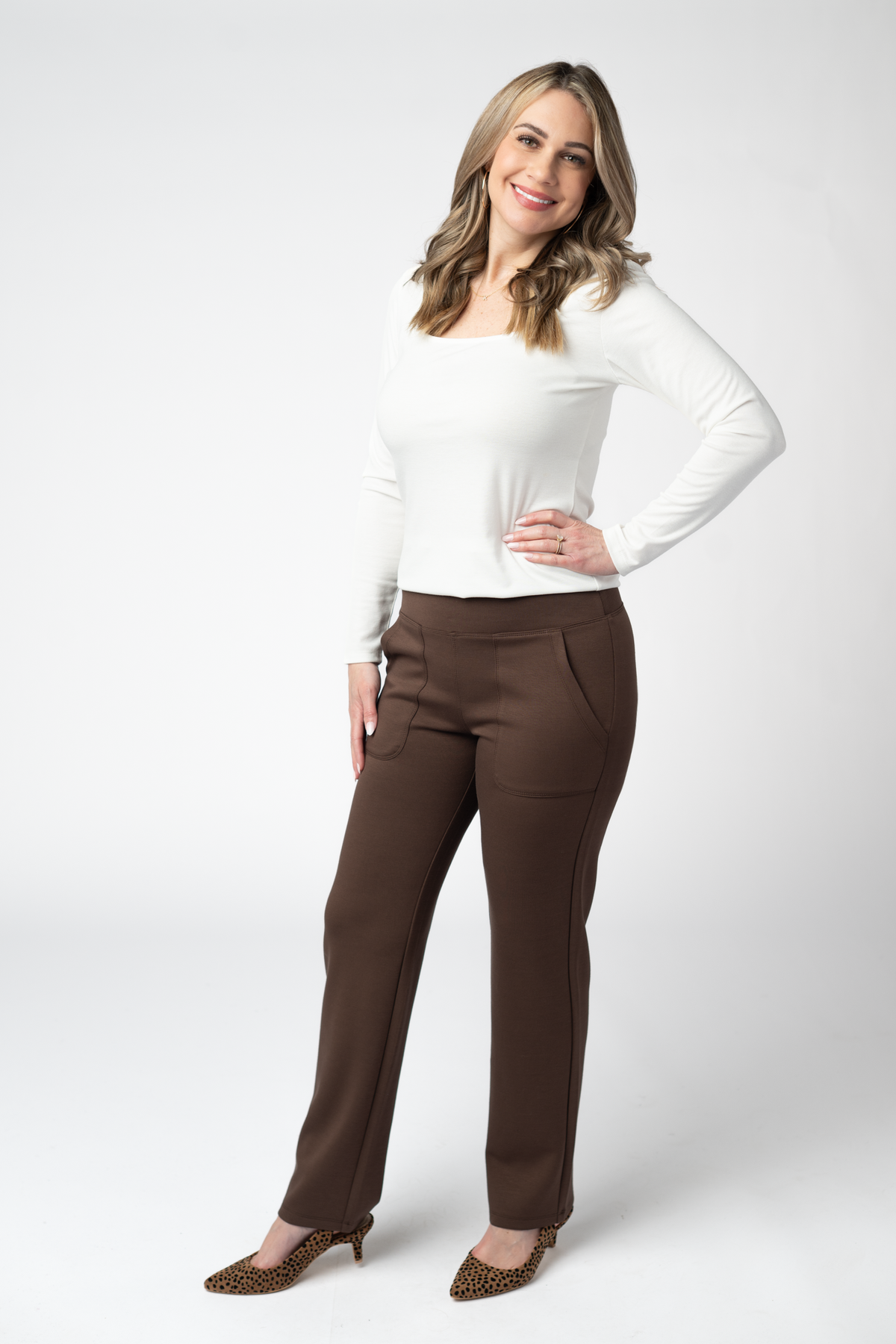 Michelle Mae Luxe Ankle Bottoms- Brown