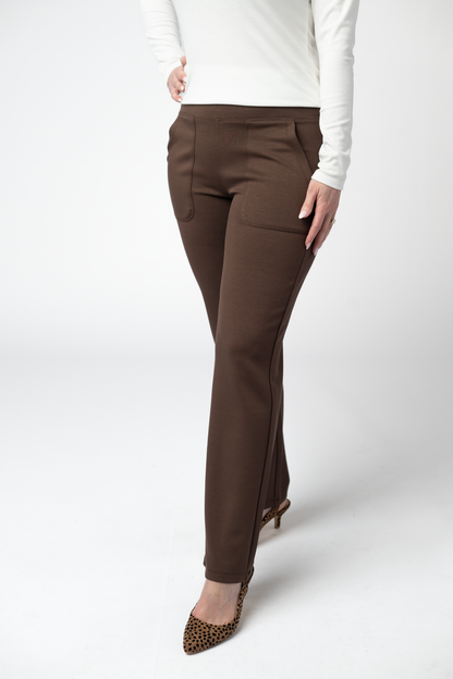 Michelle Mae Luxe Ankle Bottoms- Brown