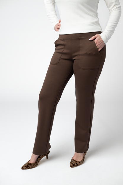 Michelle Mae Luxe Ankle Bottoms- Brown