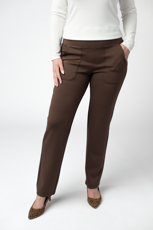Michelle Mae Luxe Ankle Bottoms- Brown