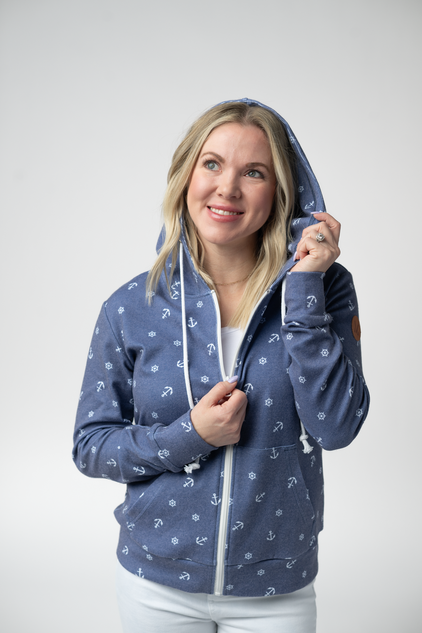 Michelle Mae Fullzip Hoodie - Nautical Navy