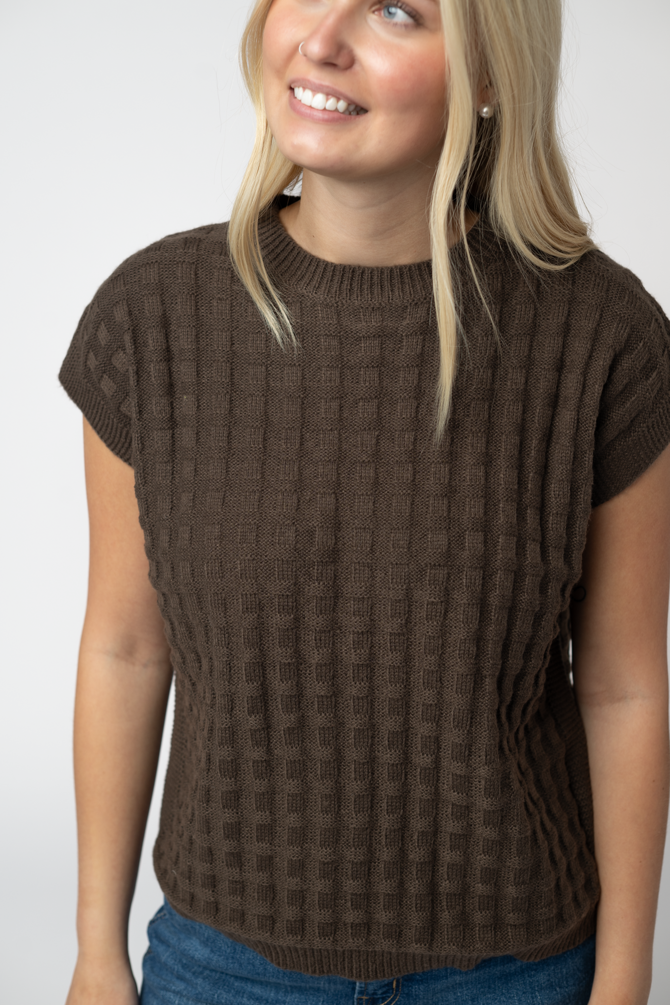 Michelle Mae Kelly Knitted Top - Brown
