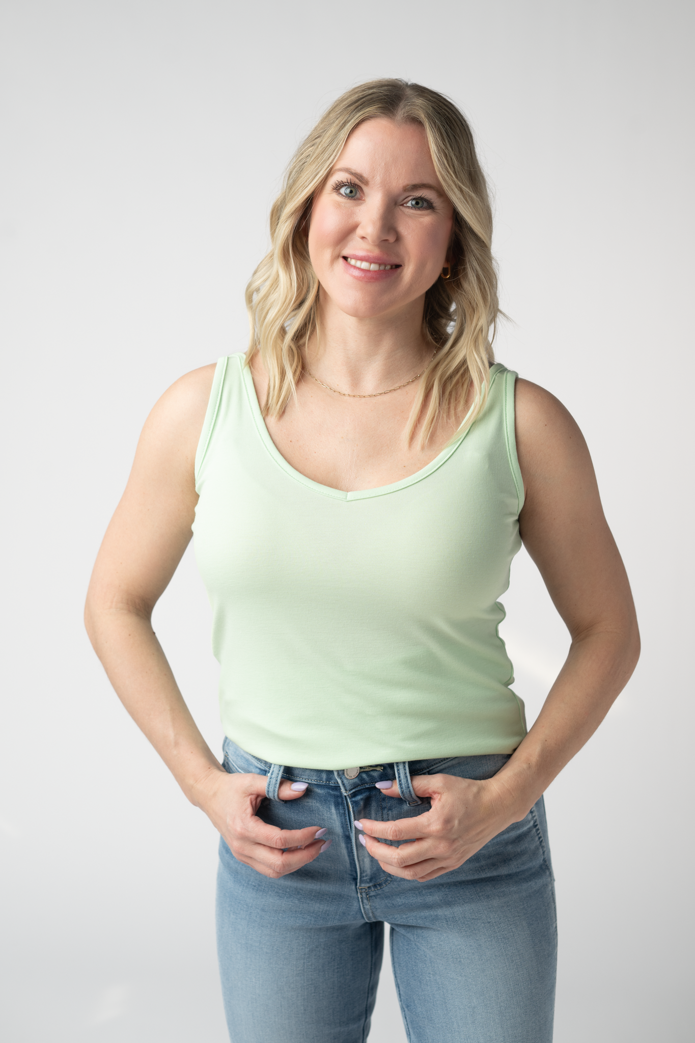Michelle Mae Kennedy Tank - Lime