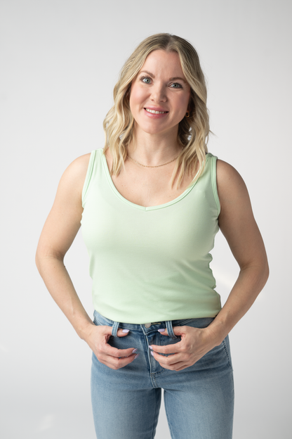Michelle Mae Kennedy Tank - Lime