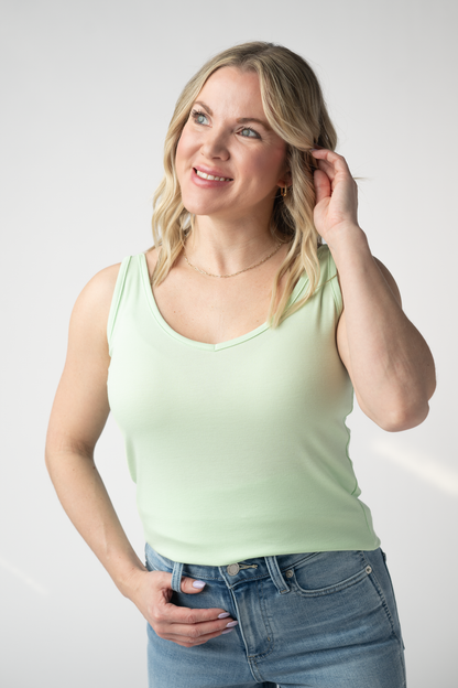 Michelle Mae Kennedy Tank - Lime
