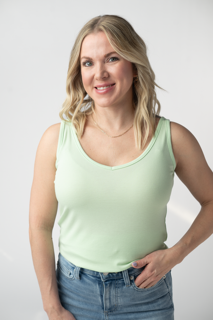 Michelle Mae Kennedy Tank - Lime
