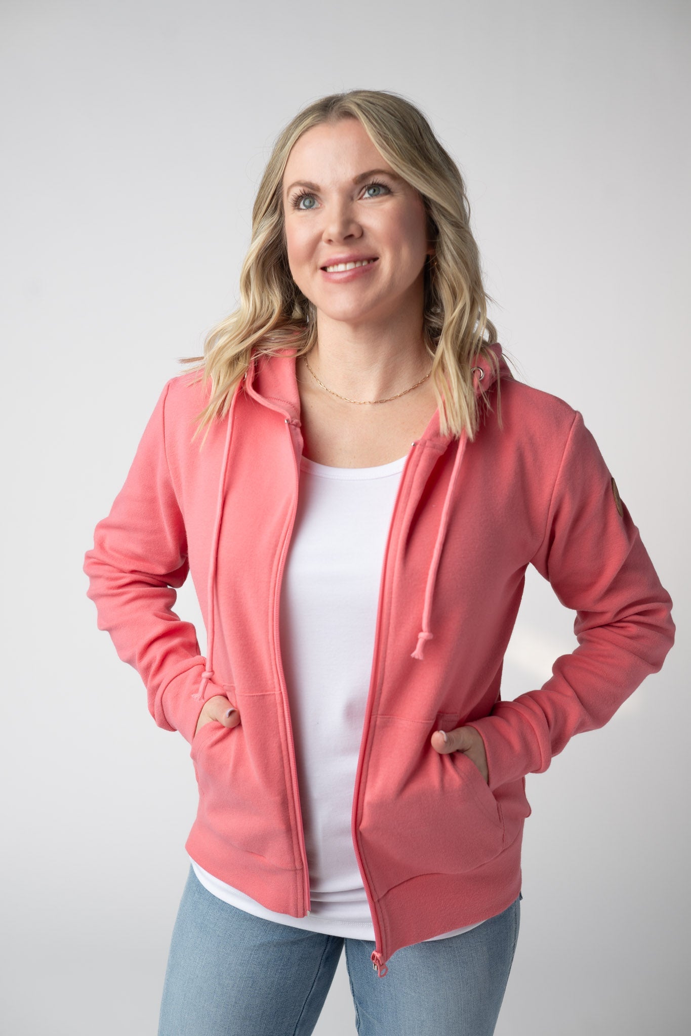 Michelle Mae Fullzip Hoodie - Sunkissed Coral