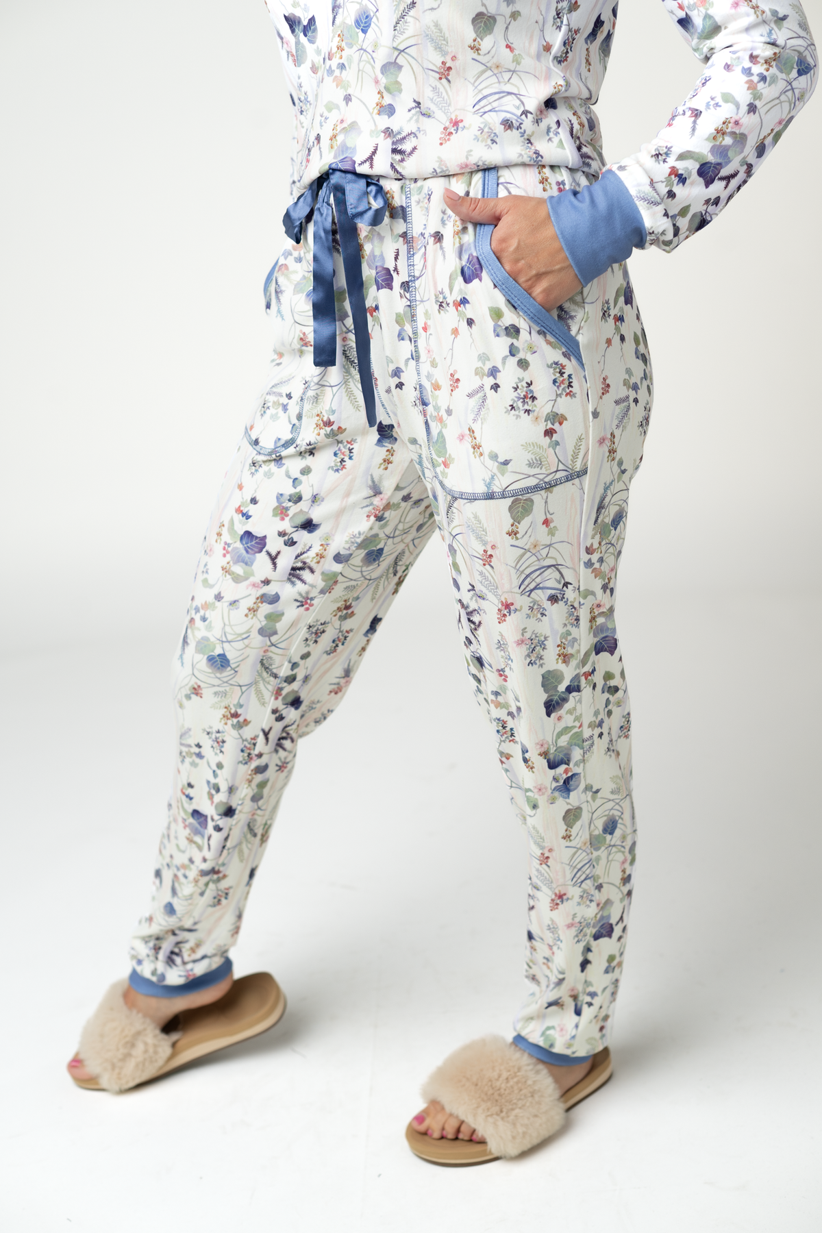 Michelle Mae Cozy Pajama Set - Olive Meadow