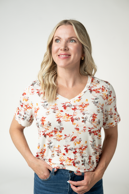 Michelle Mae Sophie Top - Autumn Watercolor