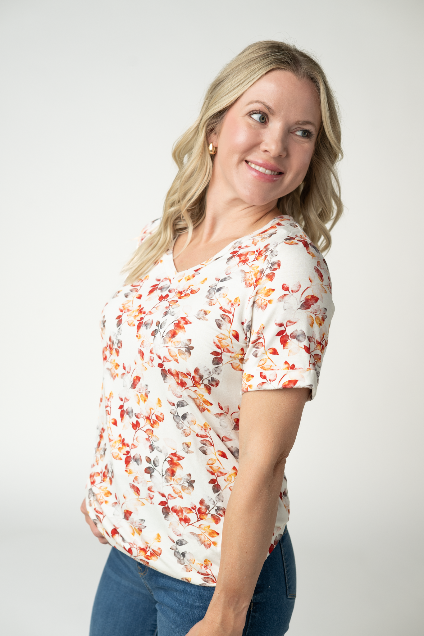 Michelle Mae Sophie Top - Autumn Watercolor