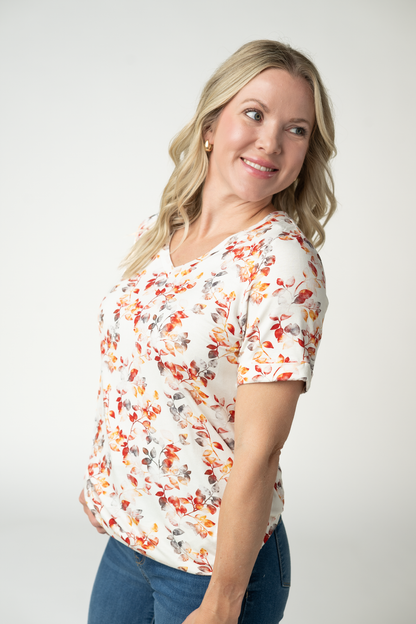 Michelle Mae Sophie Top - Autumn Watercolor