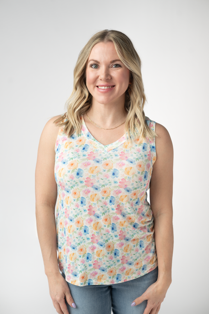 Michelle Mae Noelle Tank - Petal Gardens