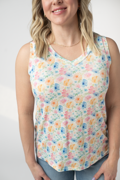 Michelle Mae Noelle Tank - Petal Gardens