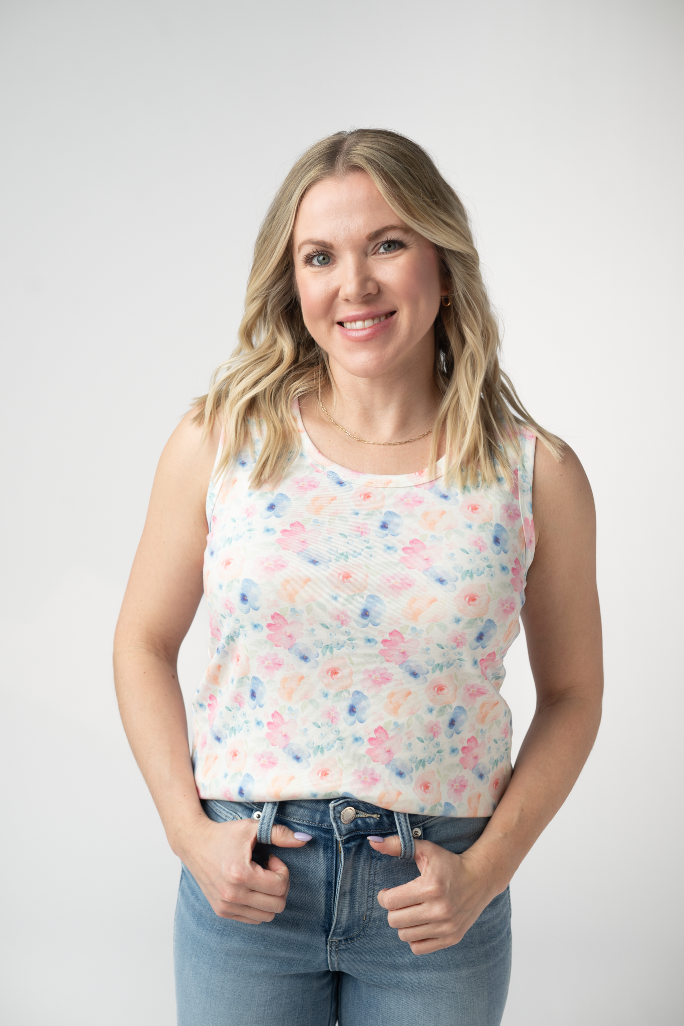 Michelle Mae Ava Tank - Petal Gardens