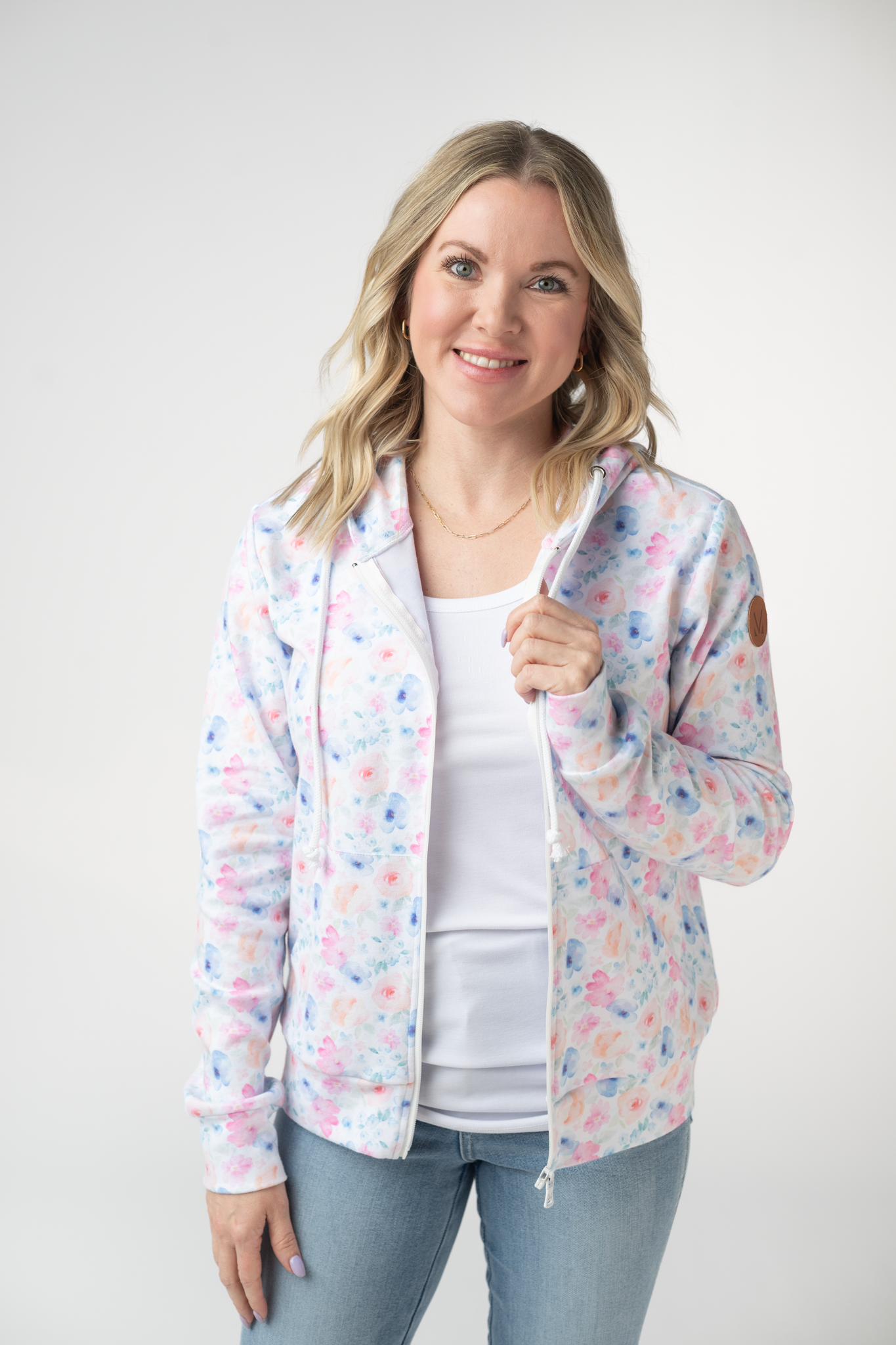 Michelle Mae Fullzip Hoodie - Petal Gardens