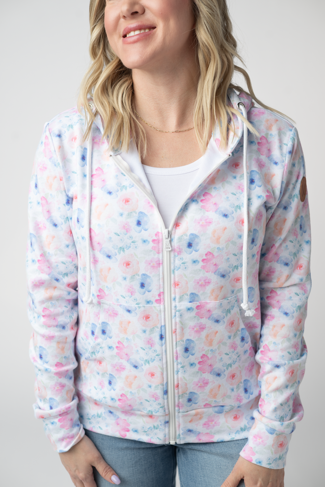 Michelle Mae Fullzip Hoodie - Petal Gardens