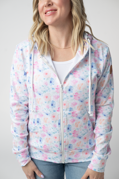 Michelle Mae Fullzip Hoodie - Petal Gardens