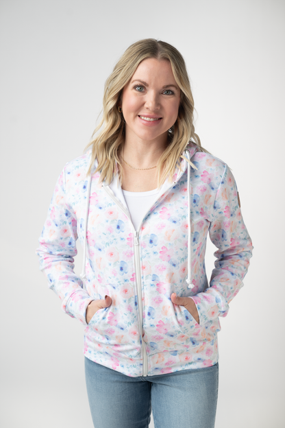 Michelle Mae Fullzip Hoodie - Petal Gardens