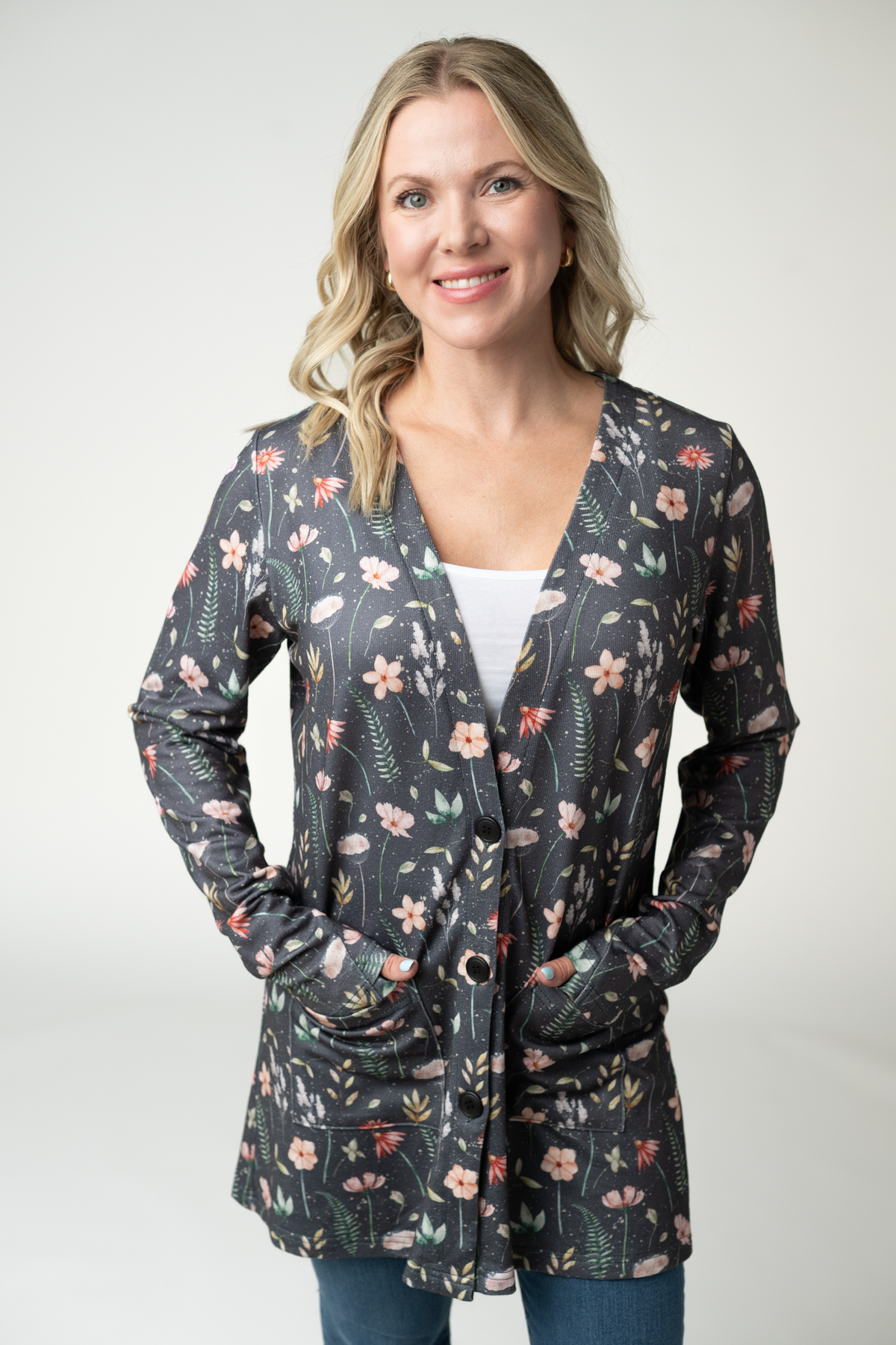 Michelle Mae Cori Cardigan - Wildflower Meadow