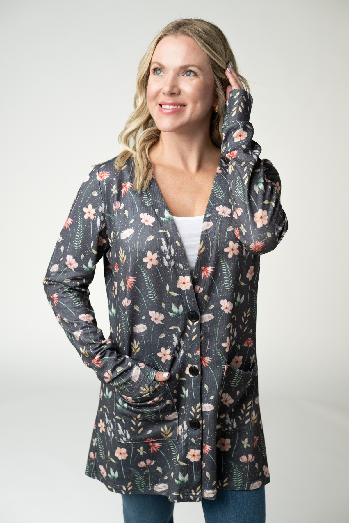 Michelle Mae Cori Cardigan - Wildflower Meadow