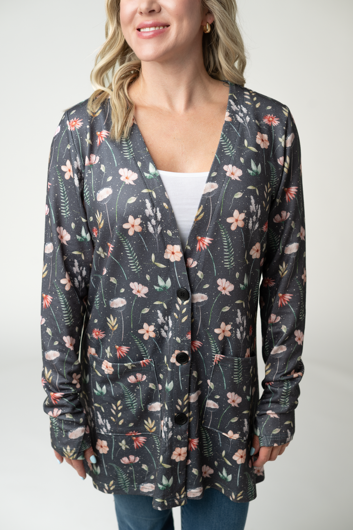 Michelle Mae Cori Cardigan - Wildflower Meadow