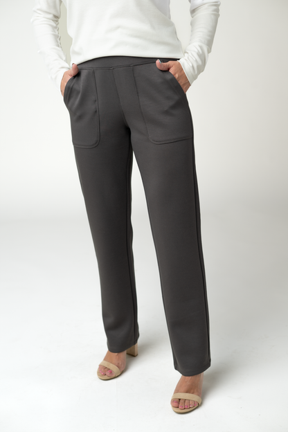 Michelle Mae Luxe Ankle Bottoms- Charcoal