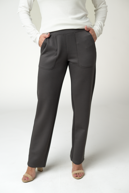 Michelle Mae Luxe Ankle Bottoms- Charcoal