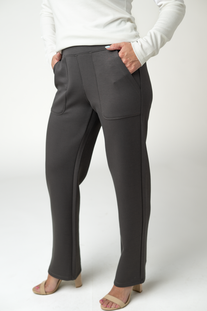 Michelle Mae Luxe Ankle Bottoms- Charcoal