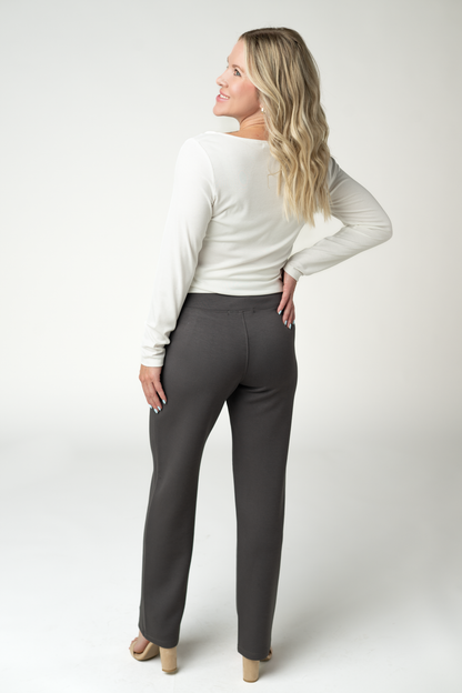 Michelle Mae Luxe Ankle Bottoms- Charcoal