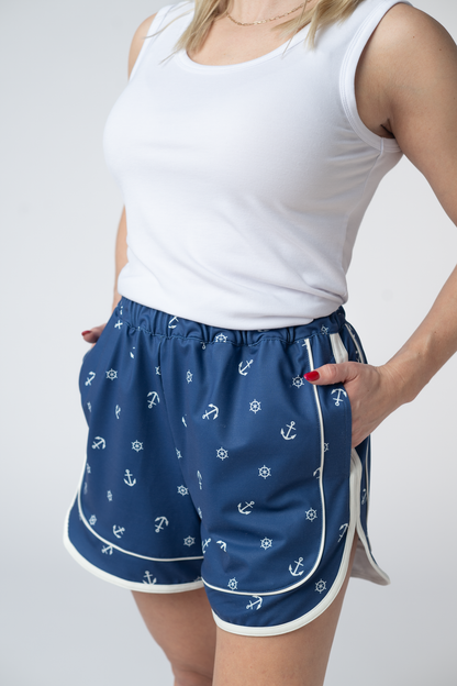 Michelle Mae Dolphin Shorts - Nautical Navy