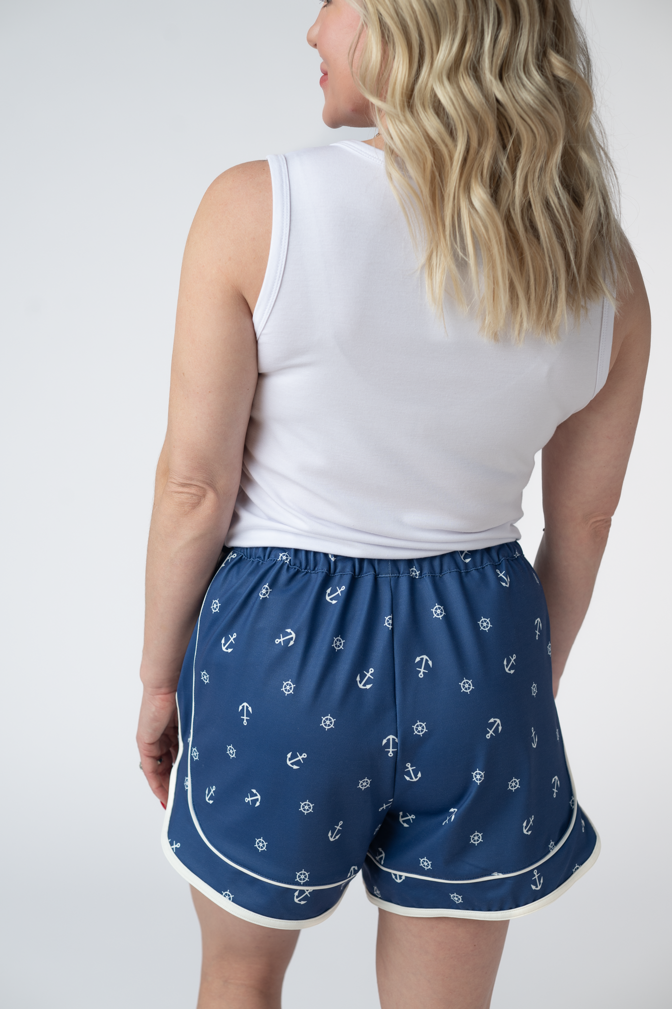 Michelle Mae Dolphin Shorts - Nautical Navy