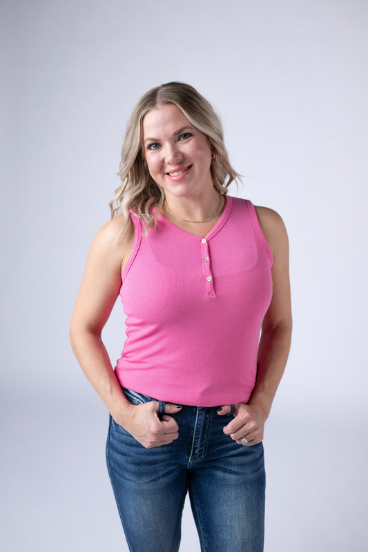 Michelle Mae Addison Tank - Pink