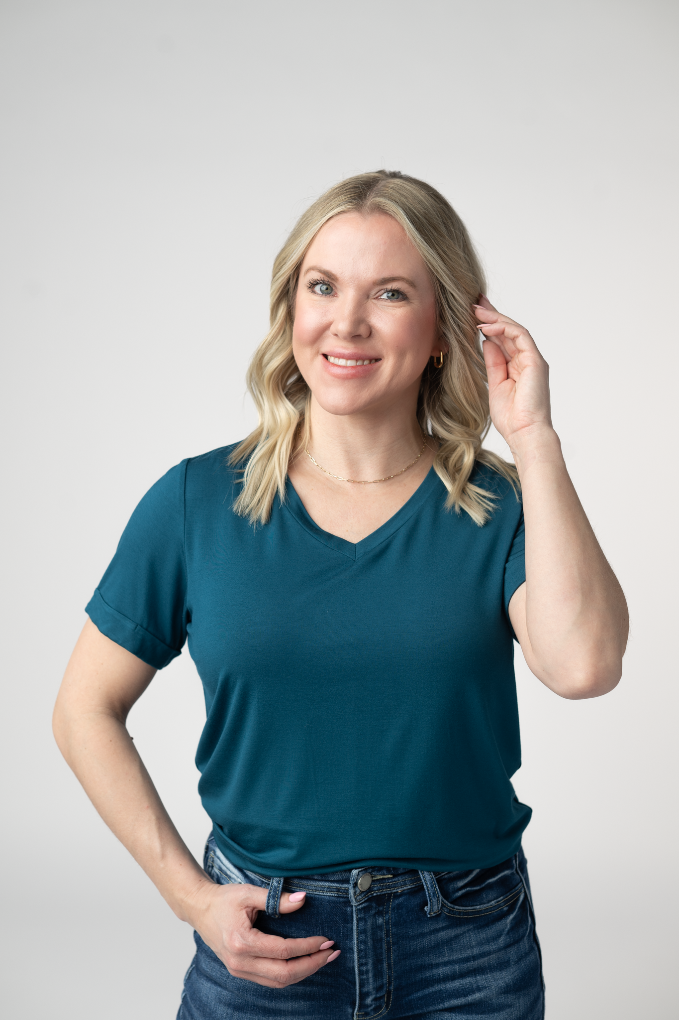 Michelle Mae Sophie Top - Teal