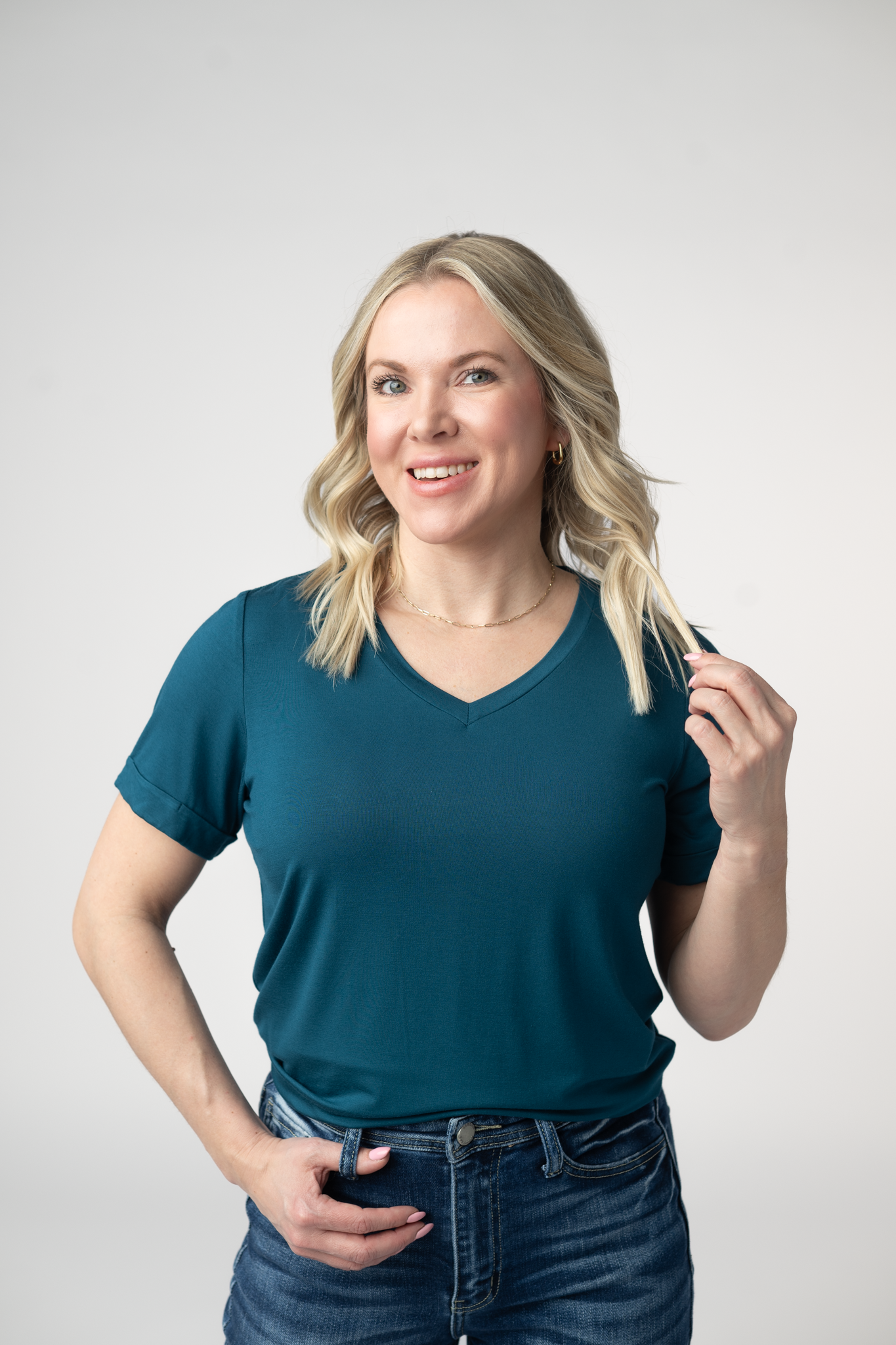 Michelle Mae Sophie Top - Teal