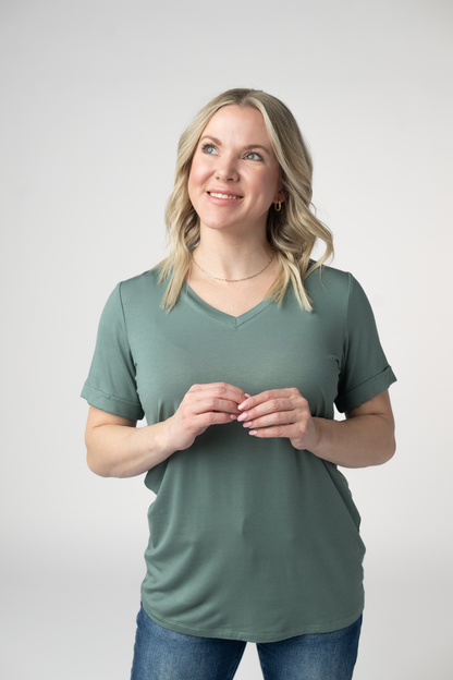 Michelle Mae Sophie Top - Dusty Jade