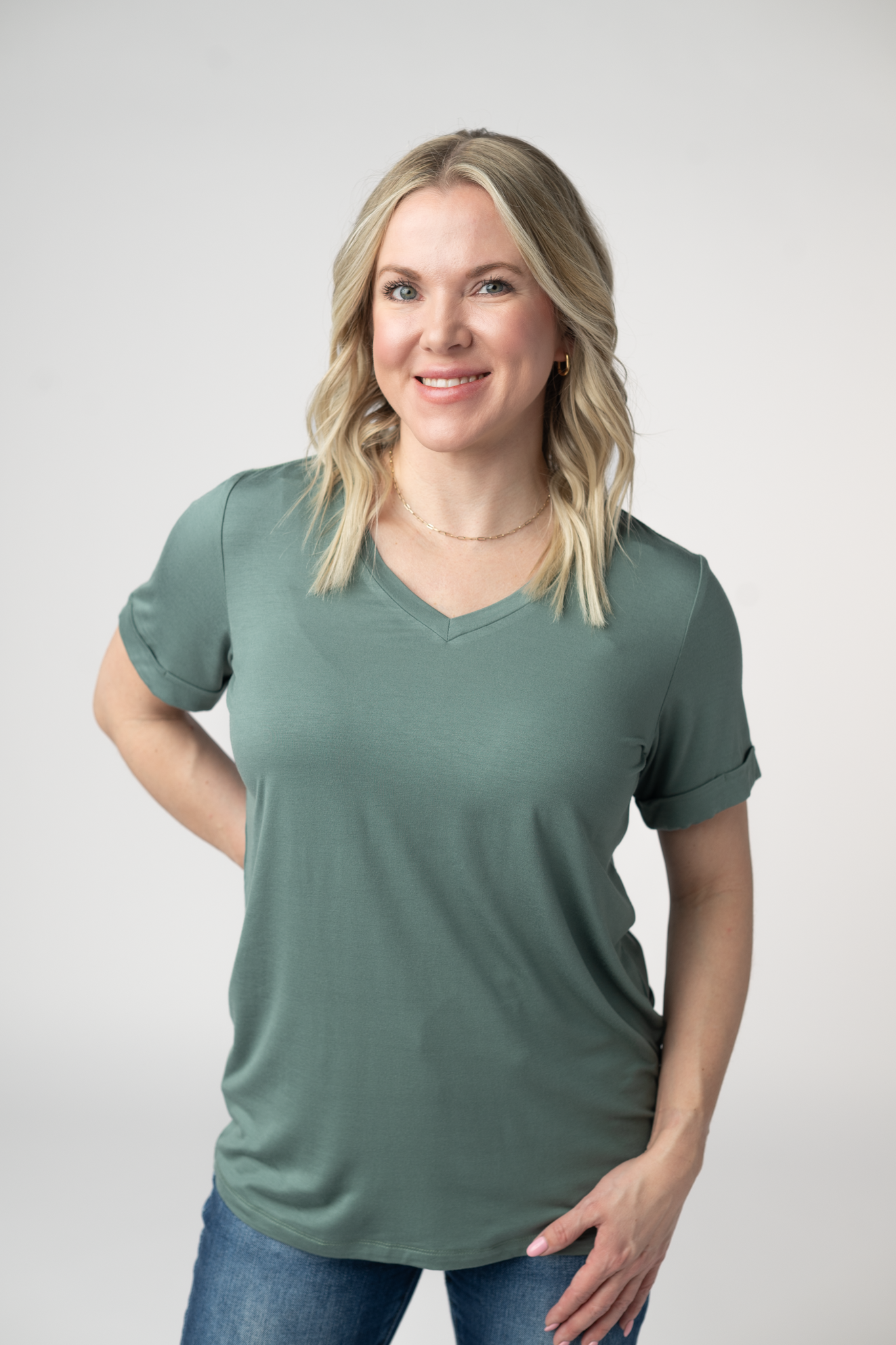 Michelle Mae Sophie Top - Dusty Jade