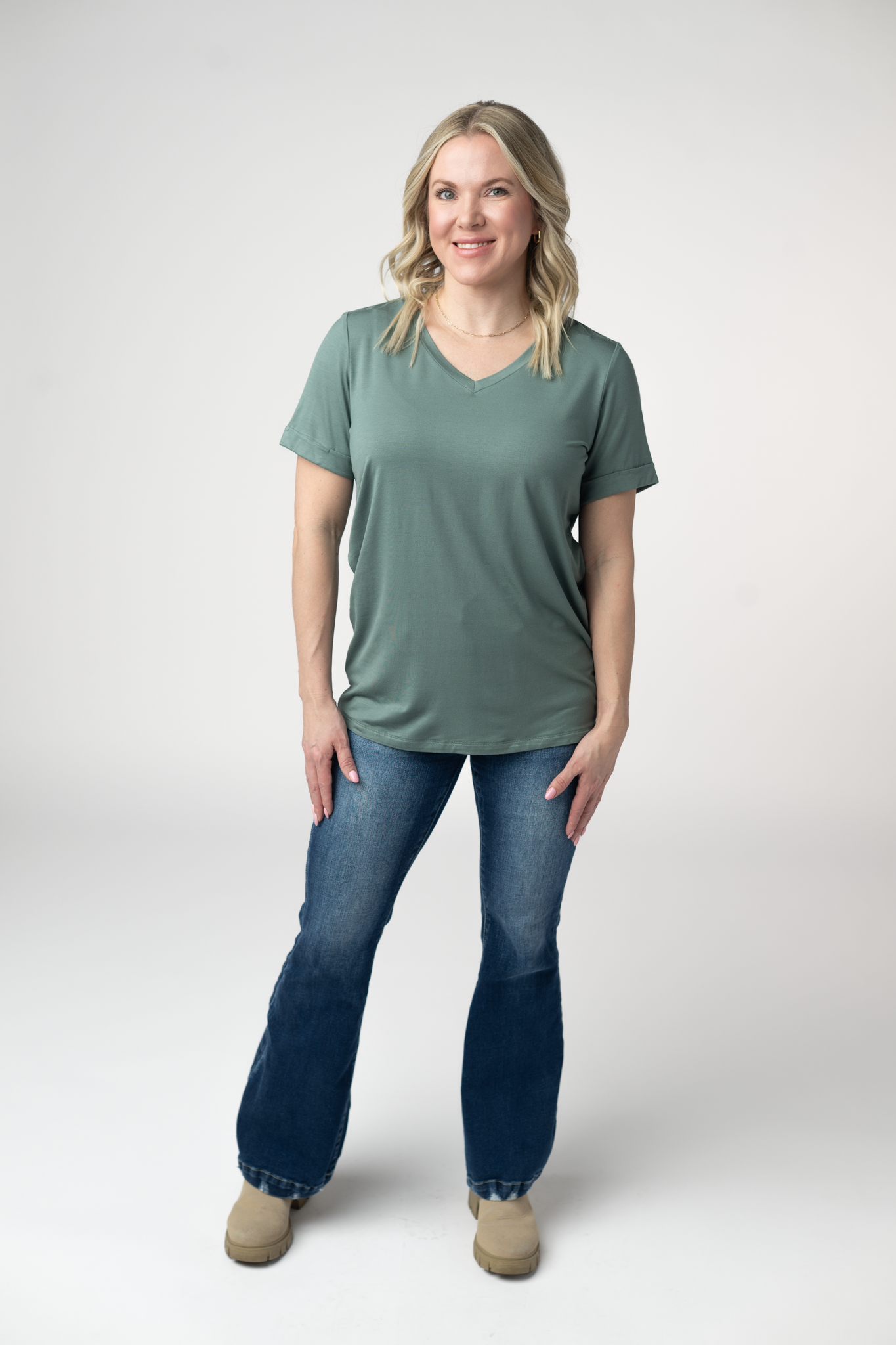 Michelle Mae Sophie Top - Dusty Jade