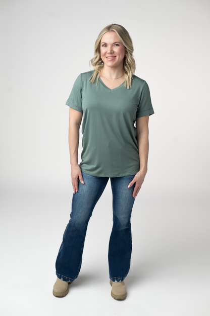 Michelle Mae Sophie Top - Dusty Jade